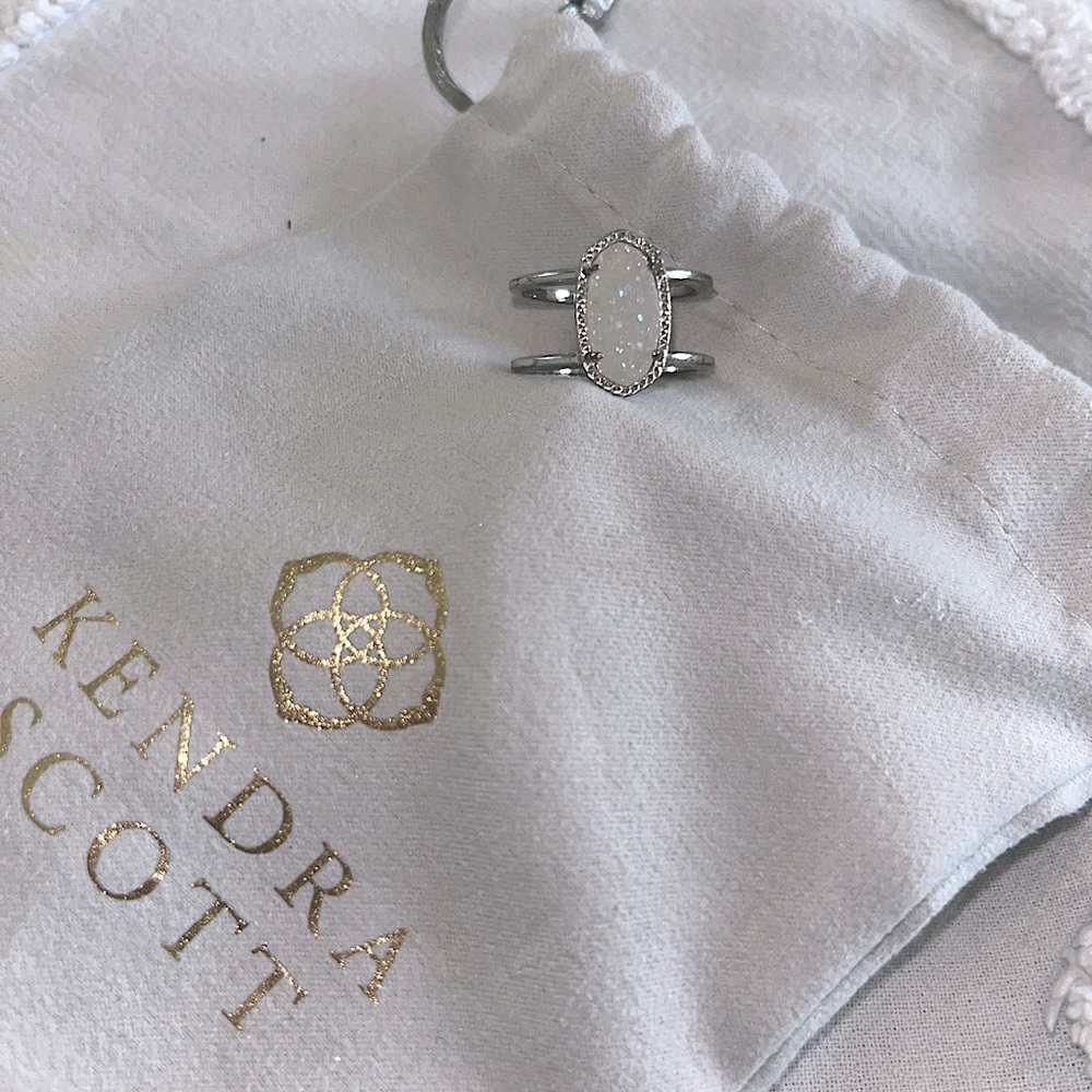 Kendra Scott drusy ring size 7